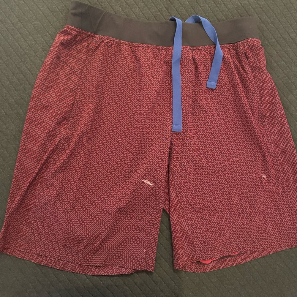 Red Lululemon Athletic Shorts